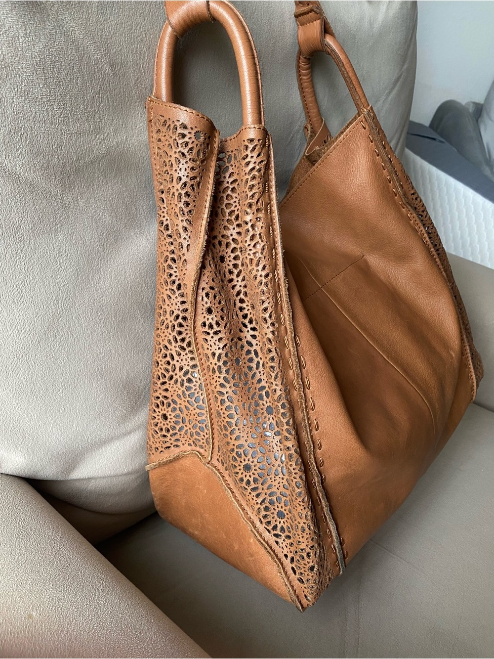 the sak Big Leather Cut Out Hobo
